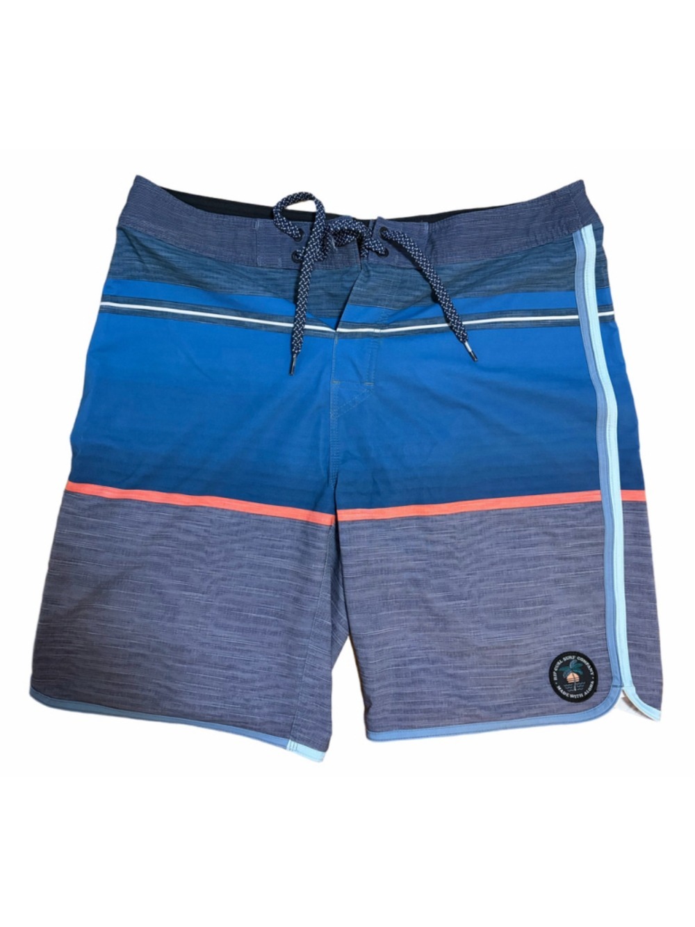 Men's Rip Mirage Swim Board Shorts Size 32 Blue and Grey - Picture 1 of 3